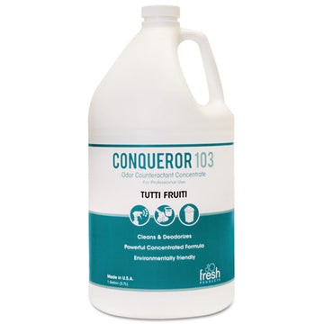 Fresh Products Conqueror 103 Odor Counteractant Concentrate, Tutti-frutti, 1 Gal Bottle, 4-carton freeshipping - TVN Wholesale